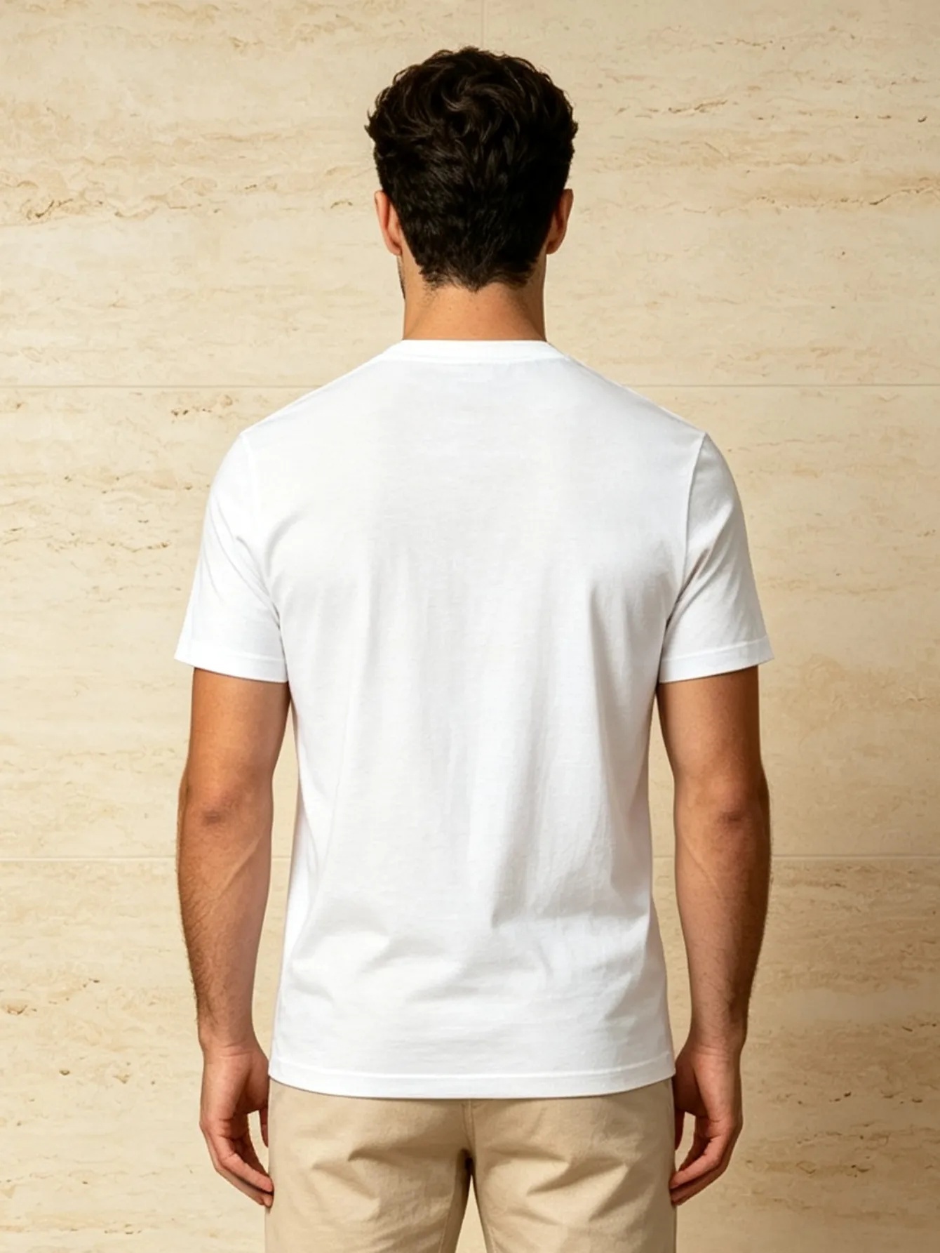 White Graphic Print Regular Fit T-Shirt