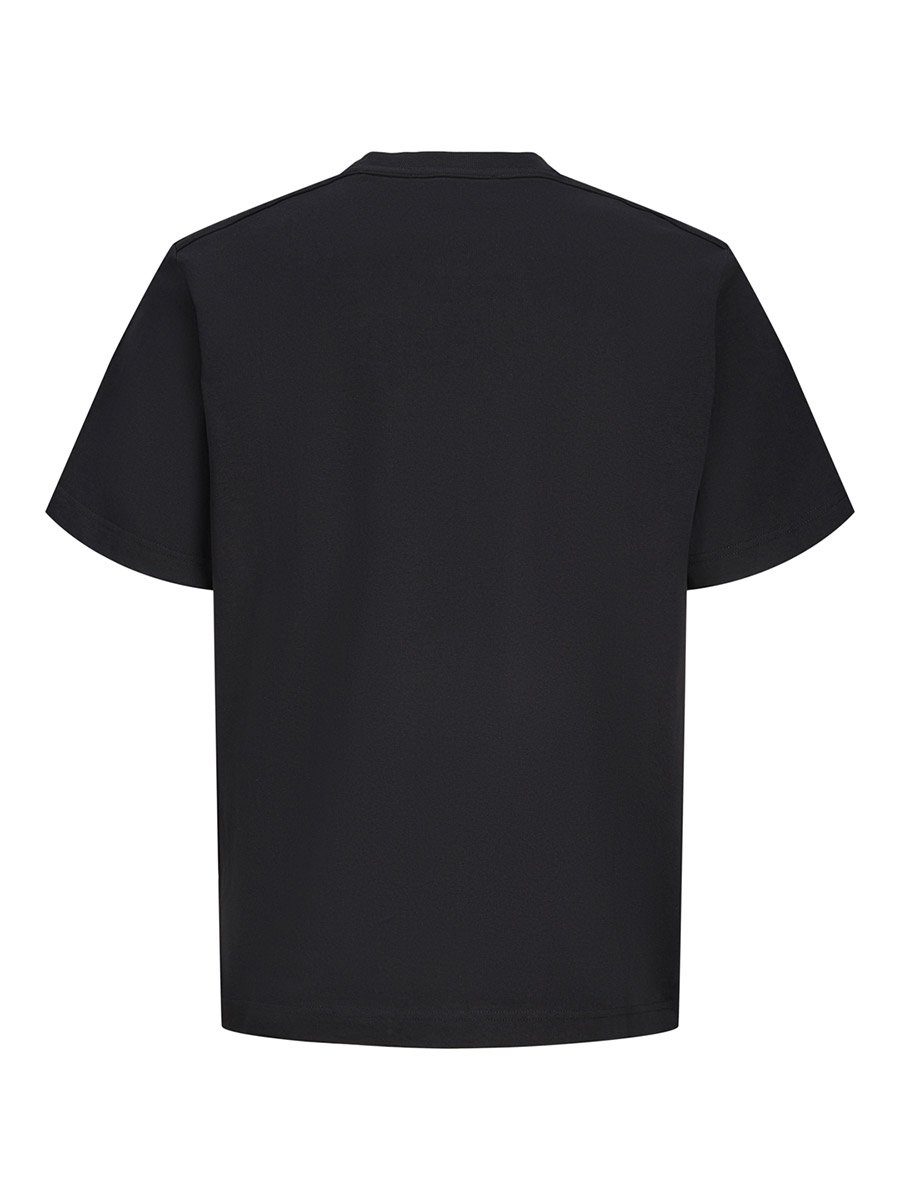 Black Crew Neck Badge Detail T-Shirt