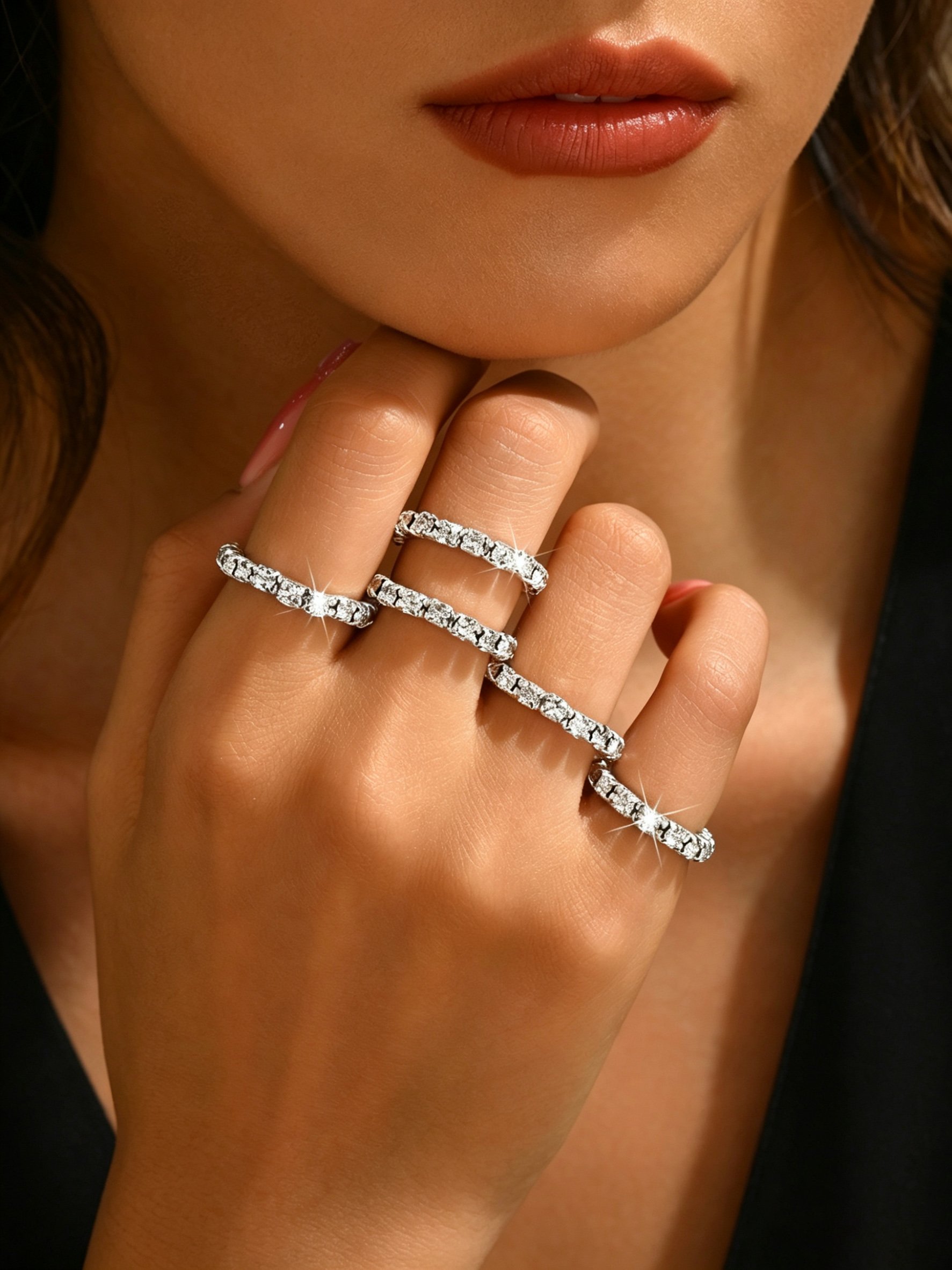 Silver Eternity Rings