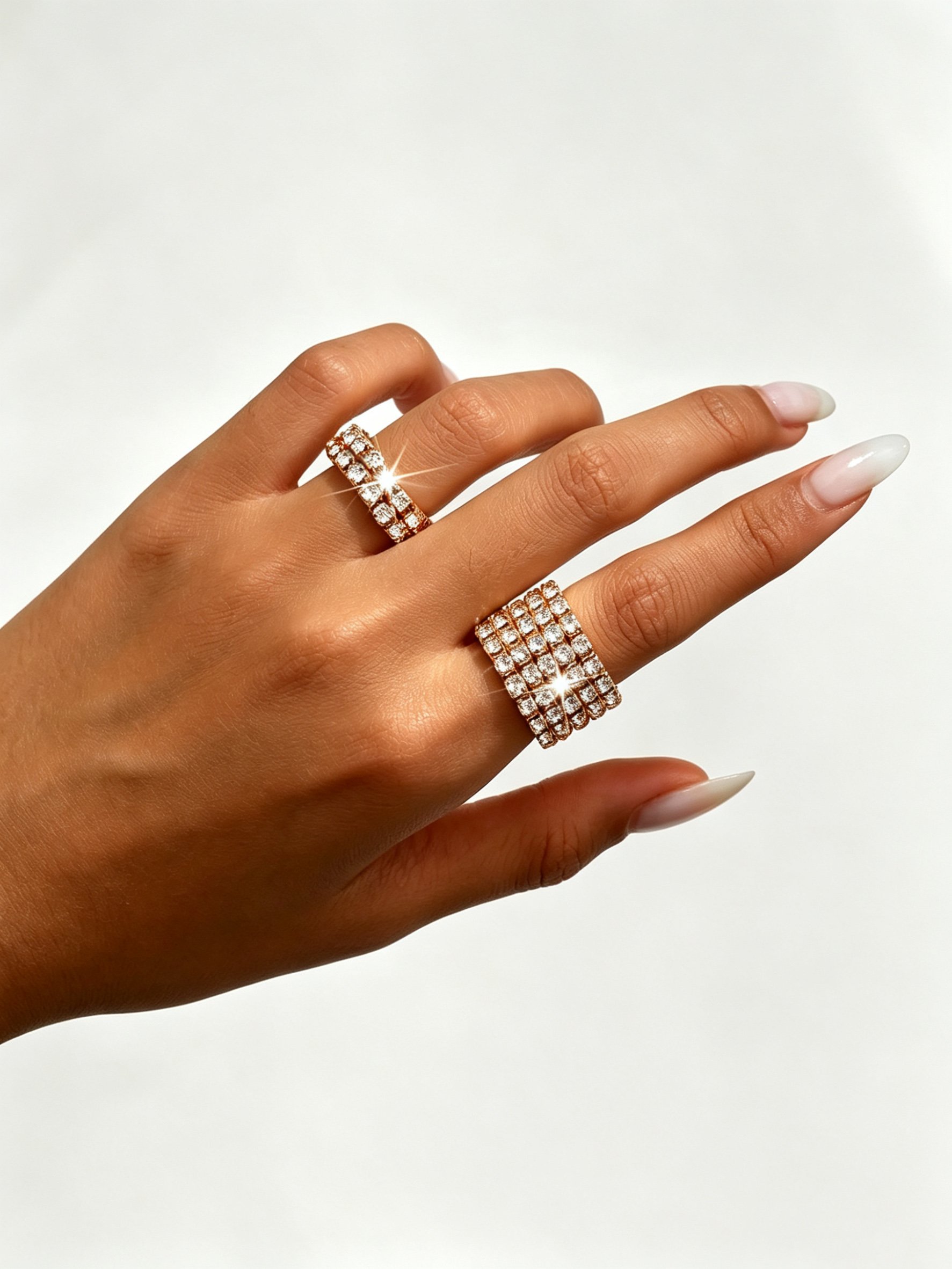 Gold Pave Embellished Ring