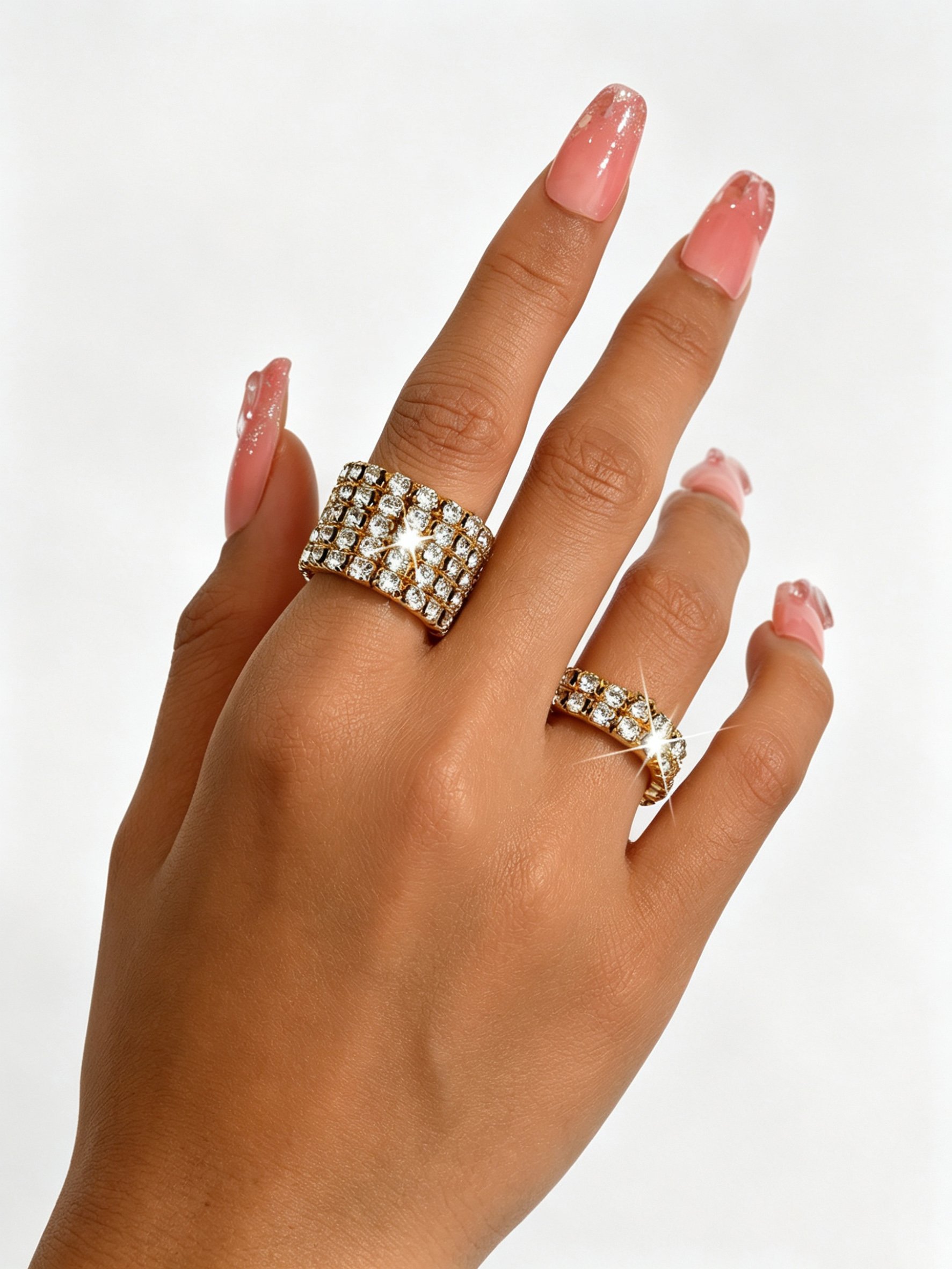 Gold Pave Embellished Ring