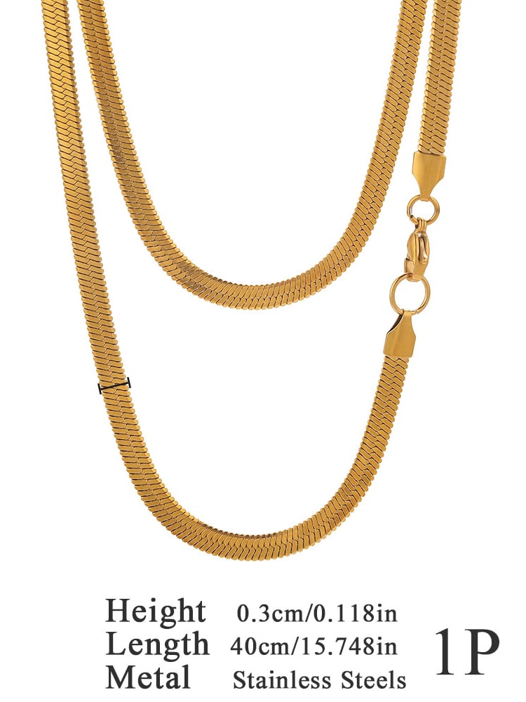 Gold Snake Chain Necklace