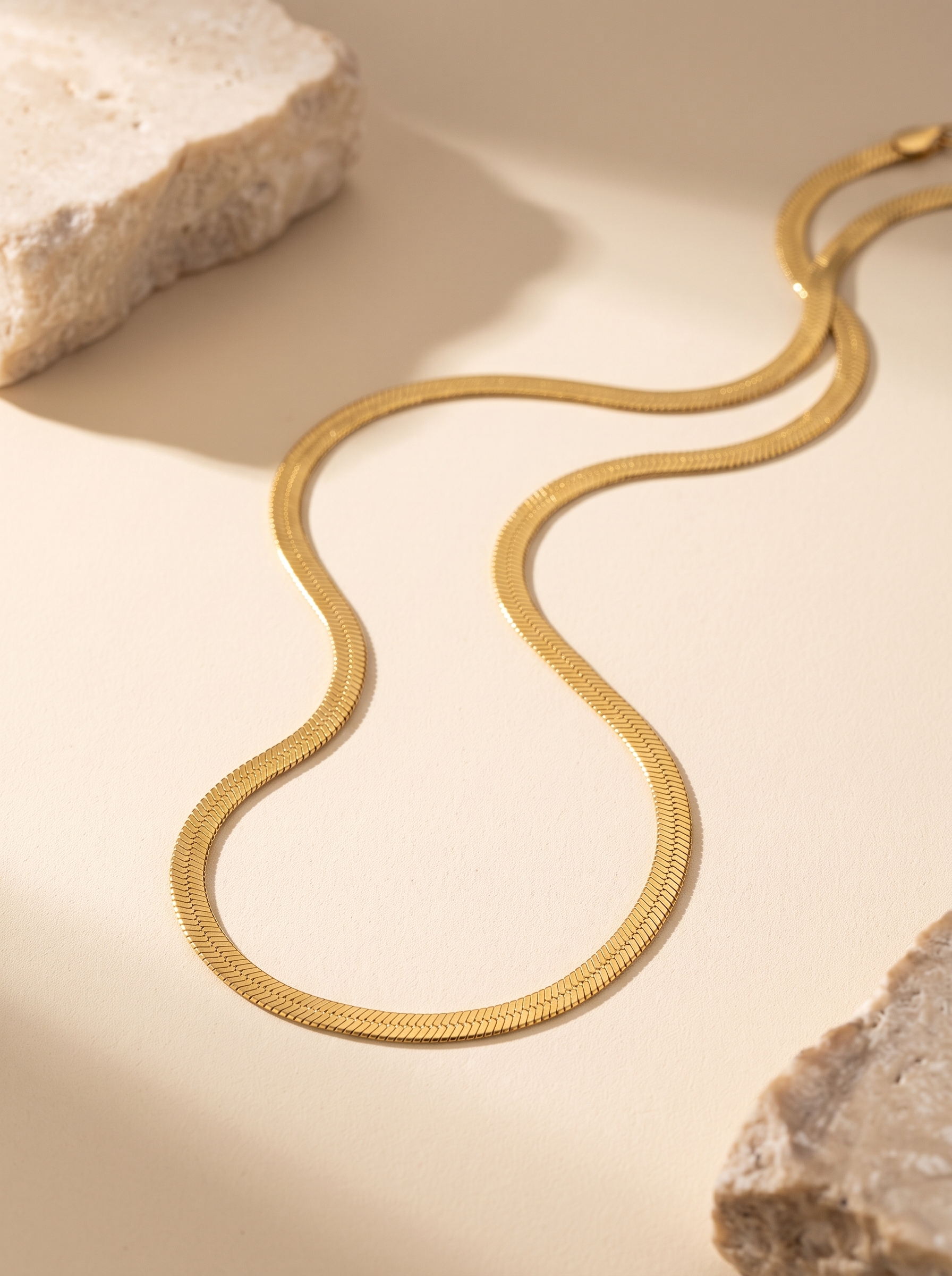Gold Snake Chain Necklace