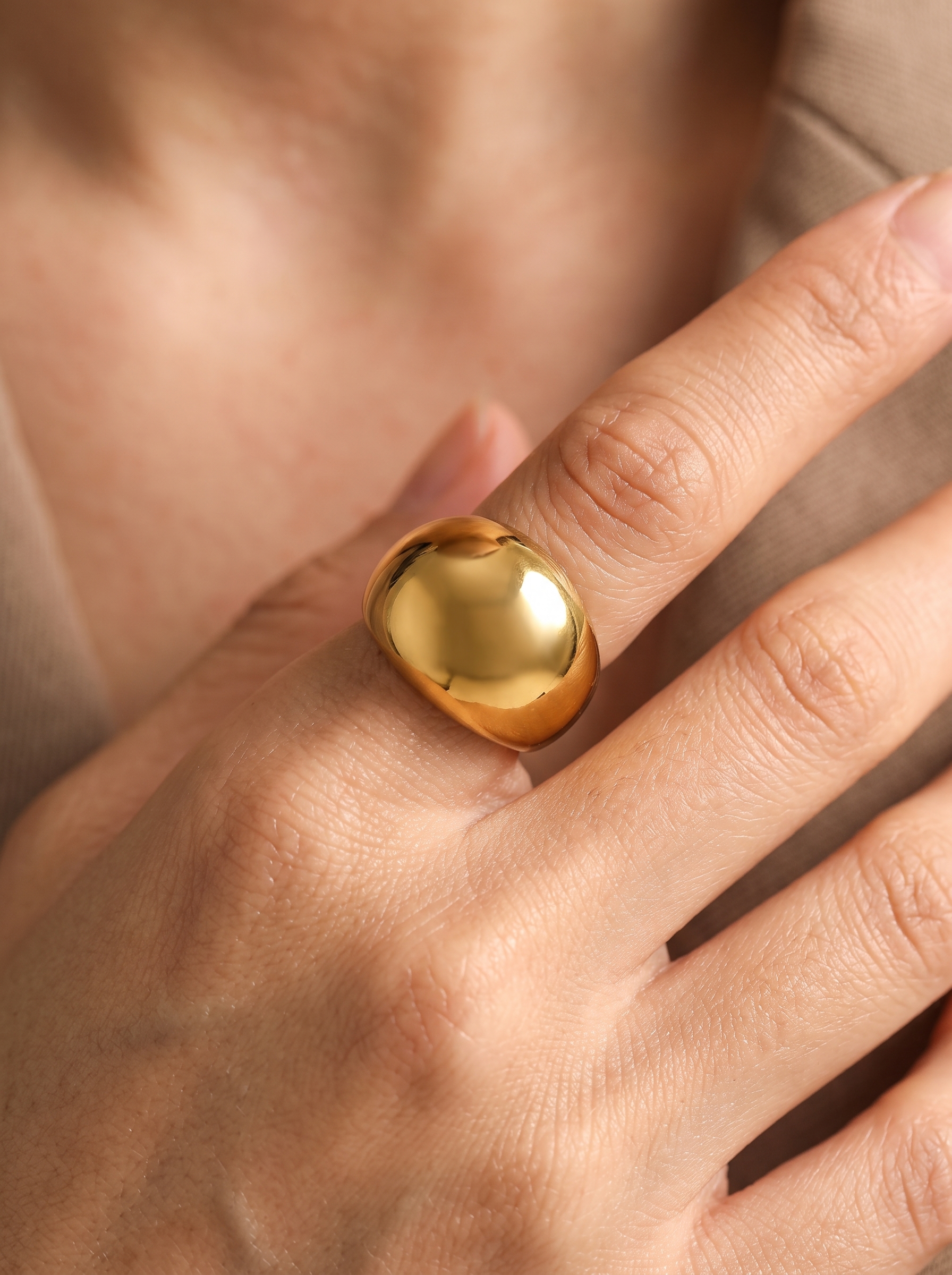 Golden Dome Ring