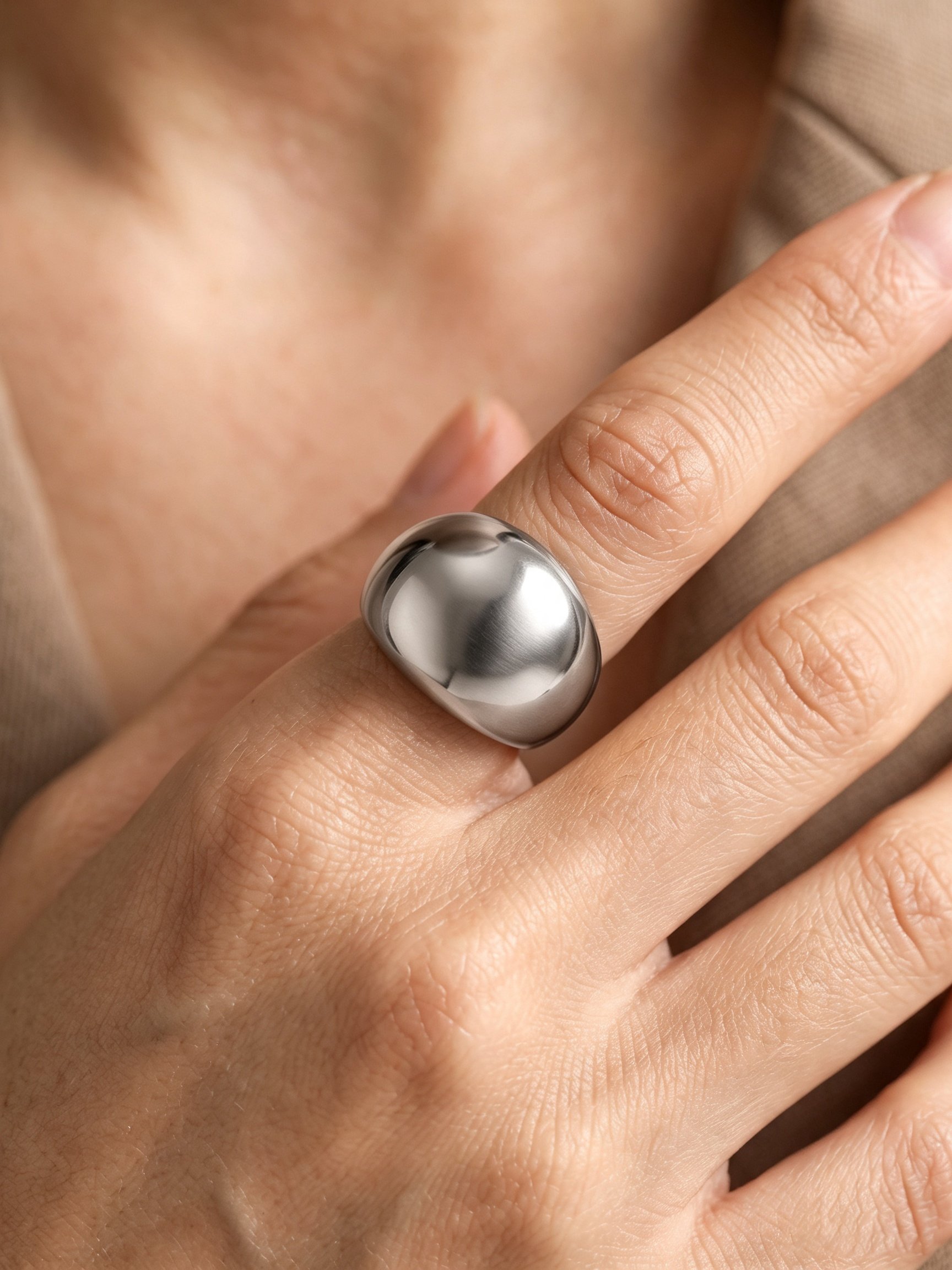 Silver Dome Ring