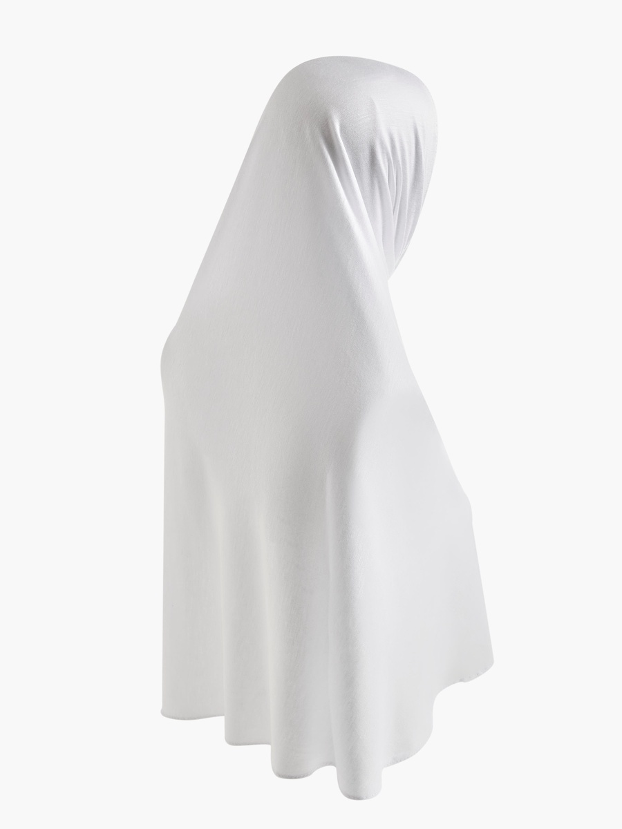 White Linen Hijab Scarf