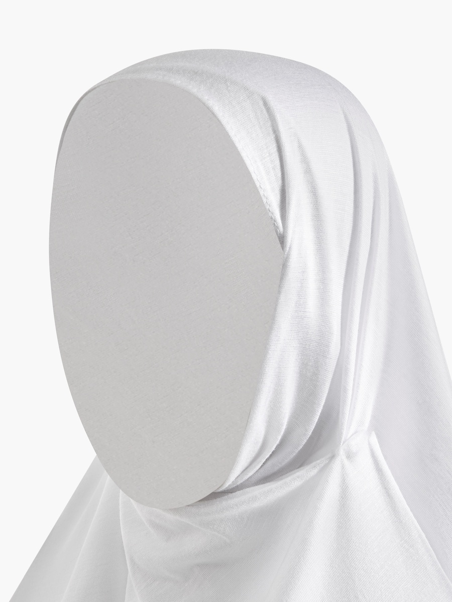 White Linen Hijab Scarf