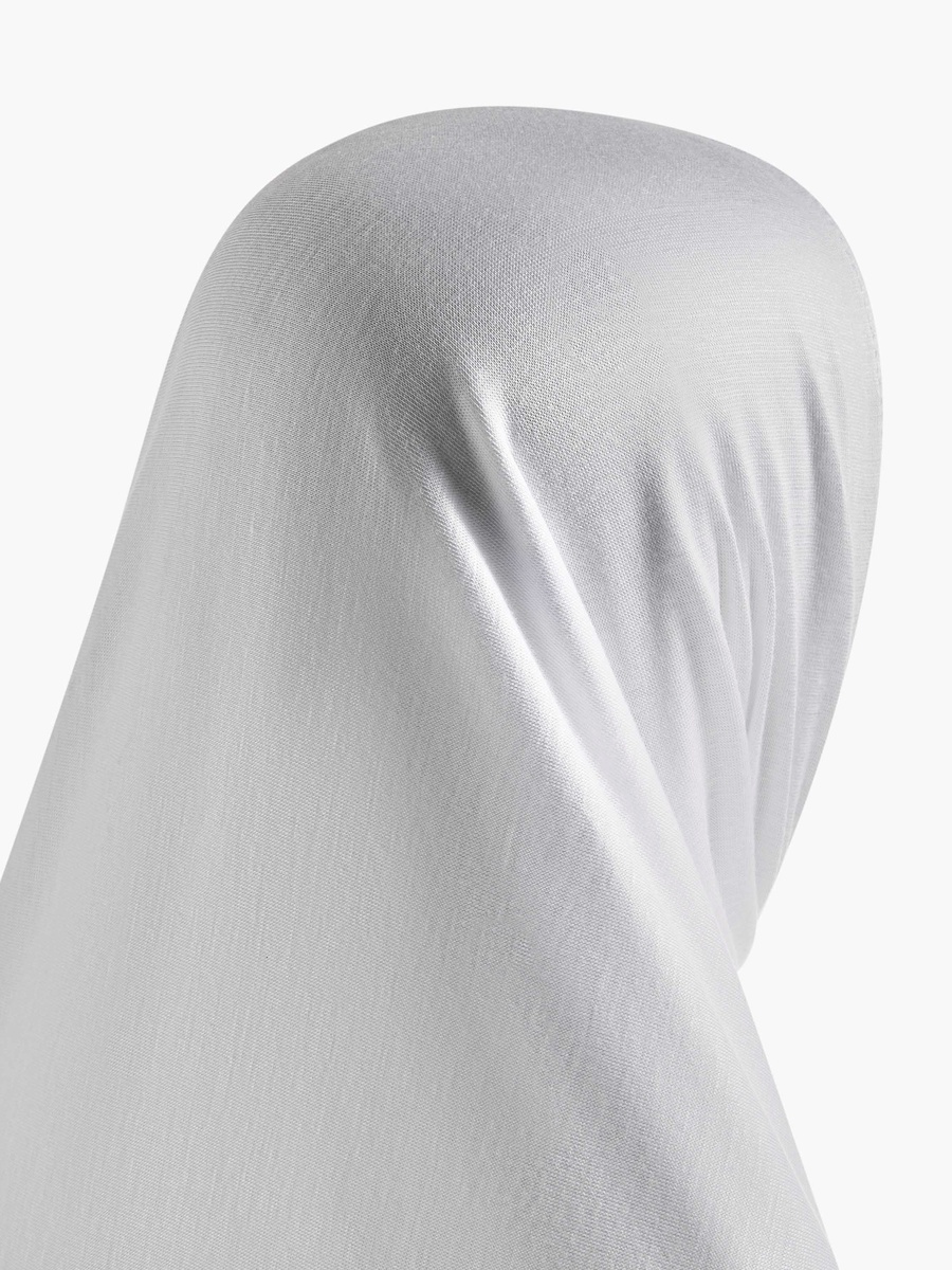 White Linen Hijab Scarf