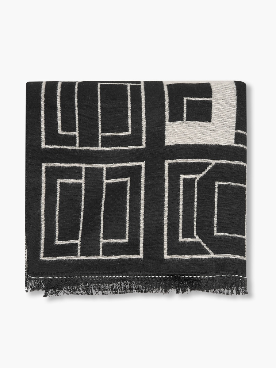 Geometric Print Winter Scarf