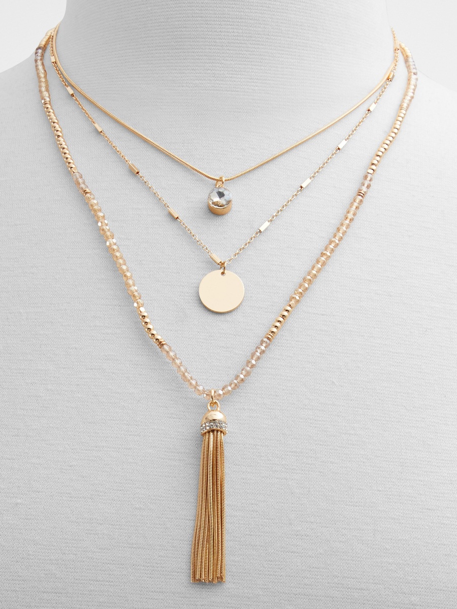 Susien Women Layered Necklace with Lobster Closure