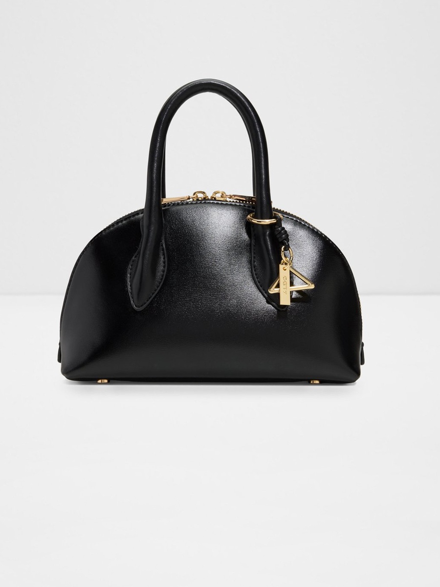 Novallie Double Handle Satchel Bag with Zipper and Detachable Strap