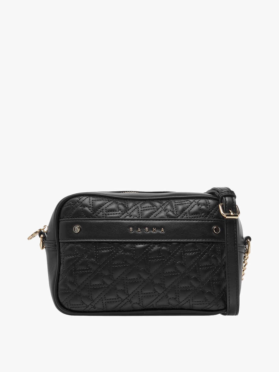 Quilted Crossbody Bag with Adjustable Strap