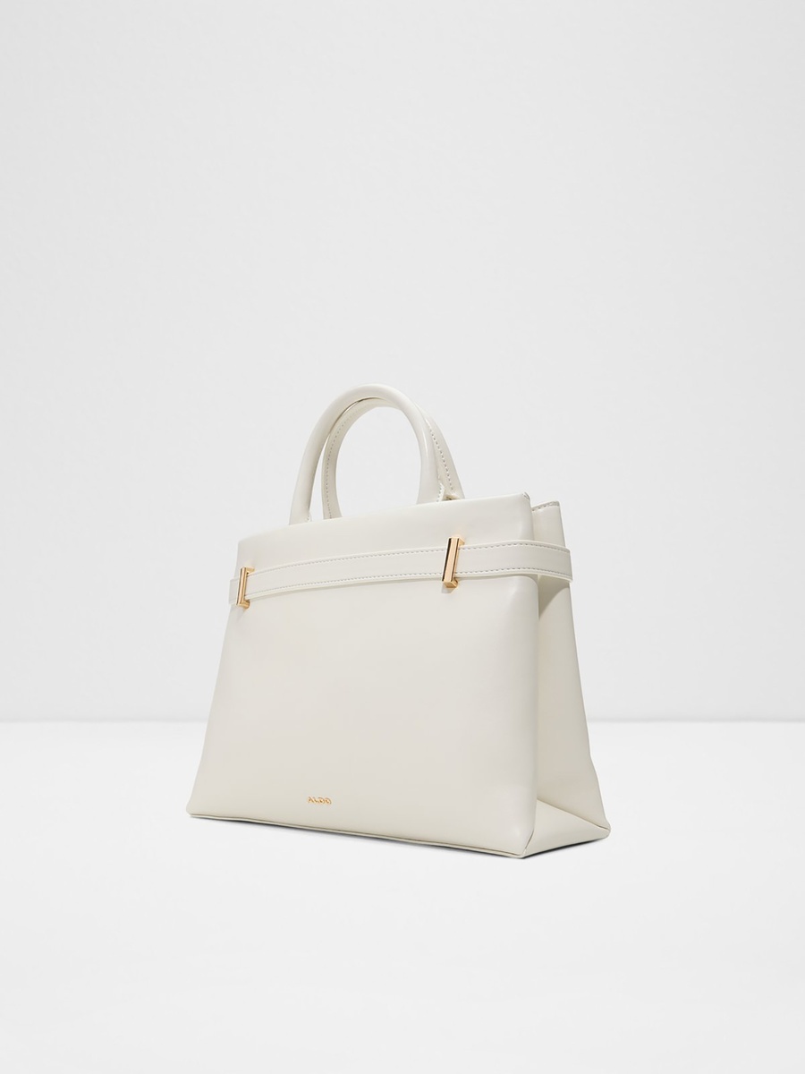 Alicie Plain Double Handle Satchel Bag with Magnetic Closure and Adjustable Strap