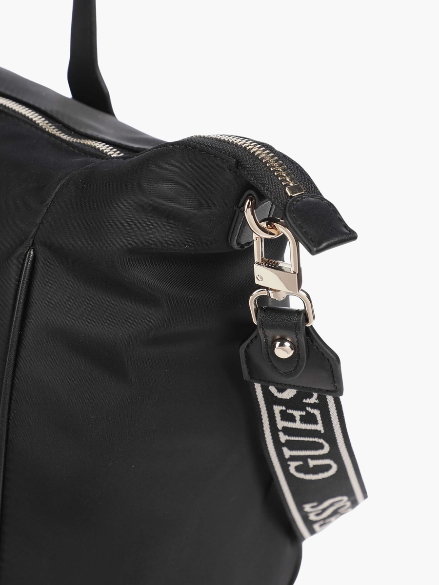 Follie Double Handle Tote Bags and Pouch with Zipper Closure and Detachable Strap