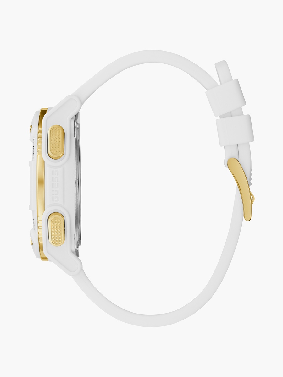 Men White Digital Silicone Strap Watch - GW0225G1