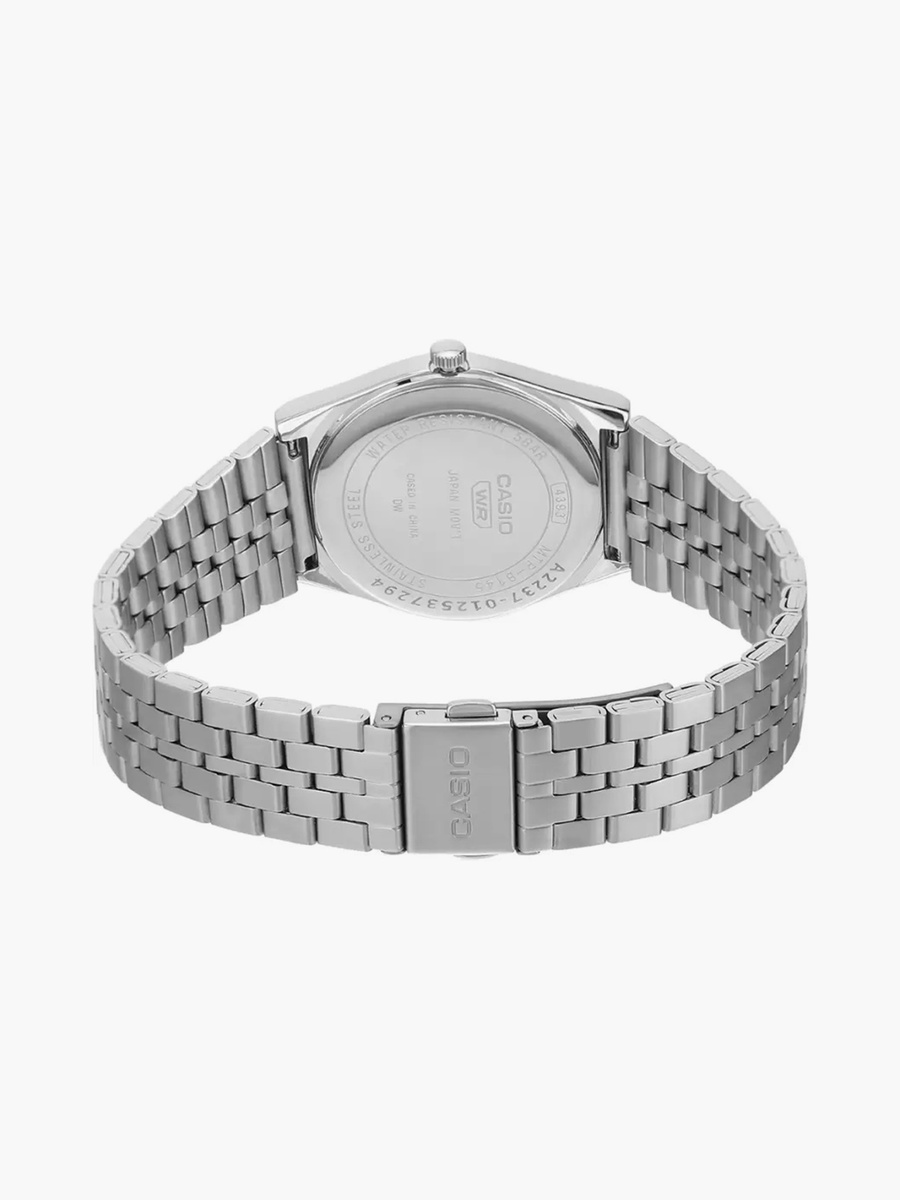 Men 35 MM Silver Analog Stainless Steel Watch - MTP-B145D-4A2VDF