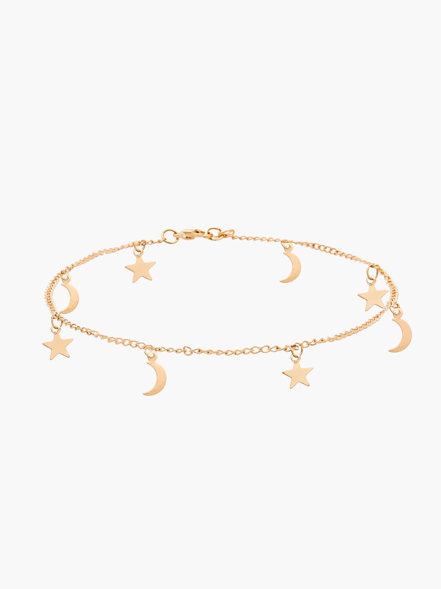 Pack of 3 Gold Tone Assorted Anklet