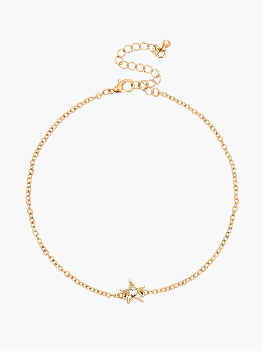 Pack of 3 Gold Tone Assorted Anklet