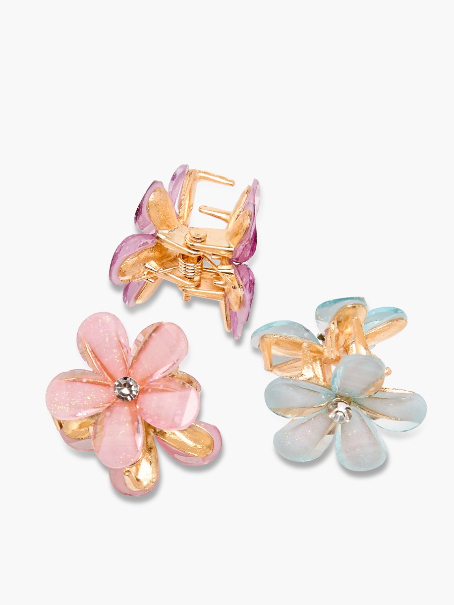 Pack of 6 Floral Hair Clamp