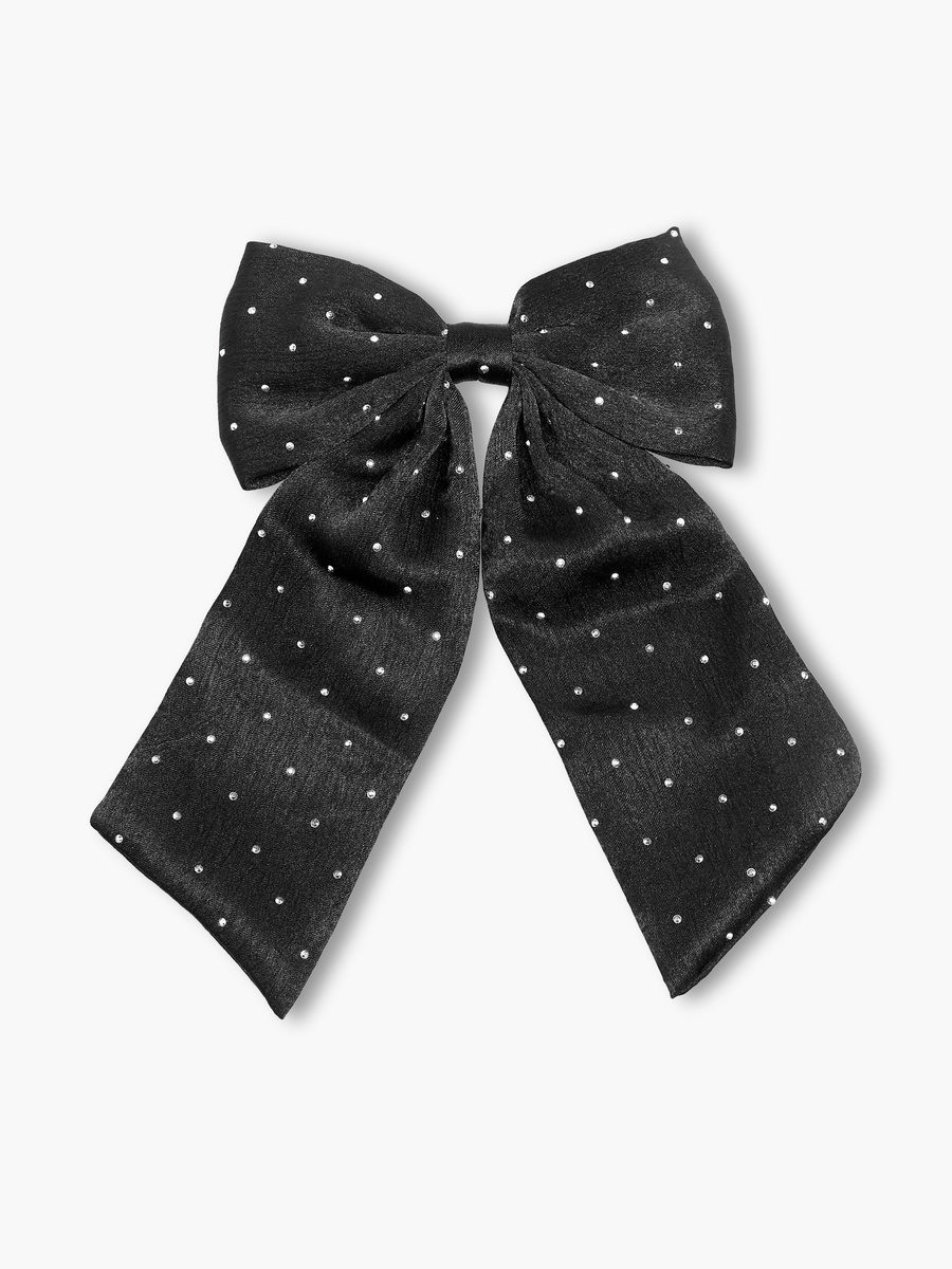 Bow Barrette Hair Clip with Embellishment