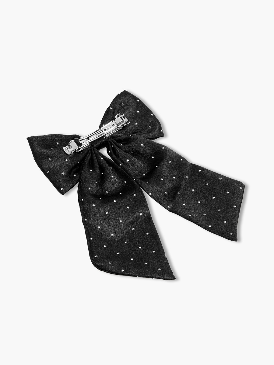 Bow Barrette Hair Clip with Embellishment