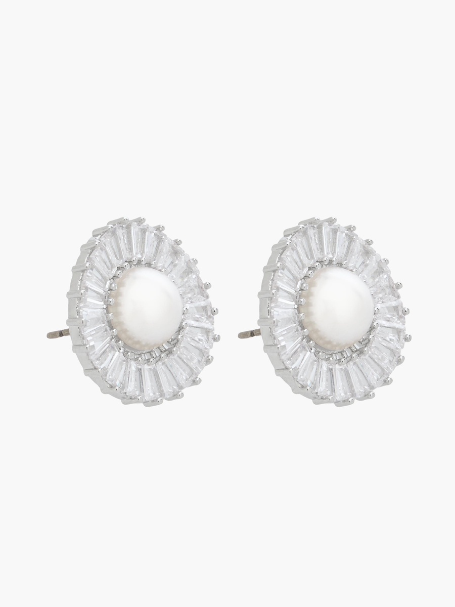 Set of 2 - Embellished Cubic Zirconia Necklace and Earrings