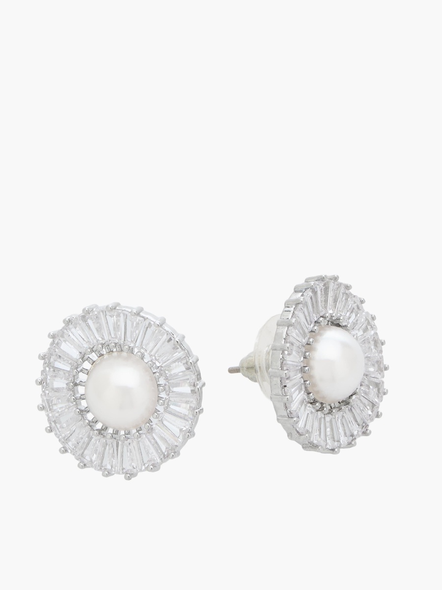 Set of 2 - Embellished Cubic Zirconia Necklace and Earrings