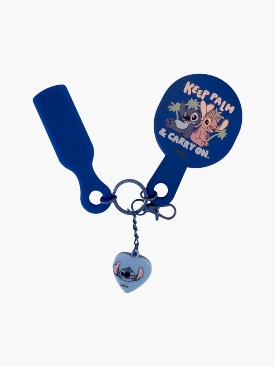 Stitch and Angel Print Keychain