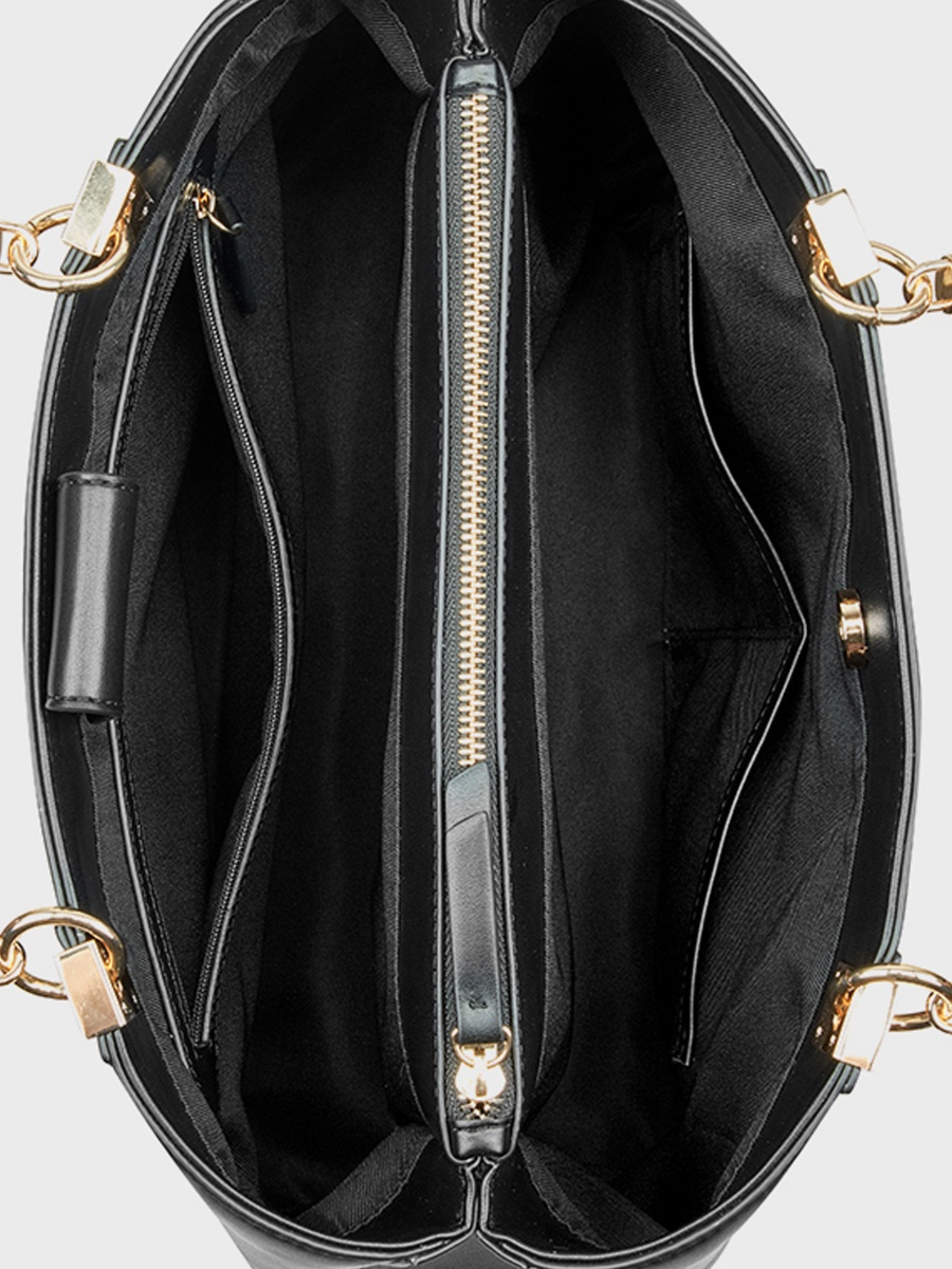 Donella Textured Double Handle Shoulder Bag with Magnetic Closure