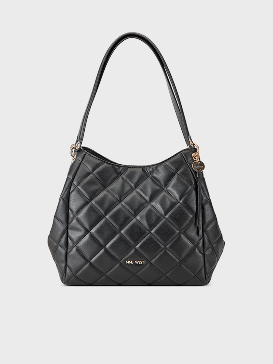 Meara Quilted Double Handle Shoulder Bag with Magnetic Closure