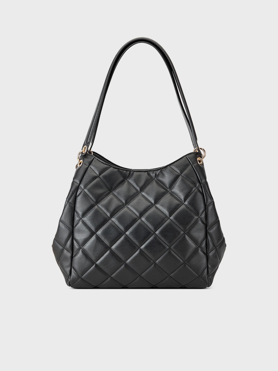 Meara Quilted Double Handle Shoulder Bag with Magnetic Closure