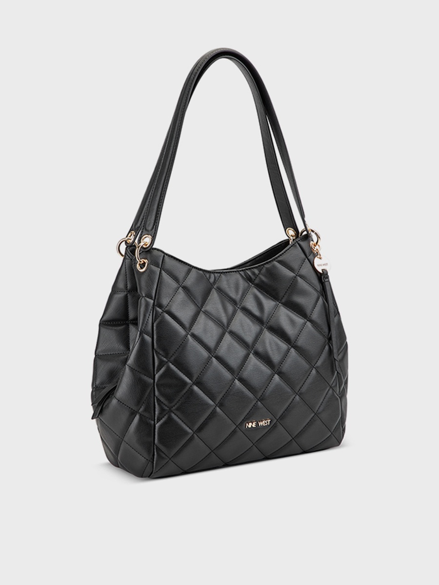 Meara Quilted Double Handle Shoulder Bag with Magnetic Closure