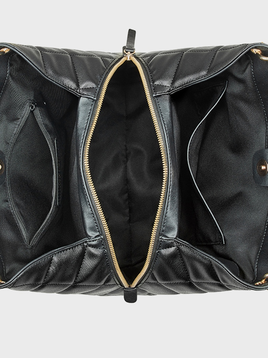 Meara Quilted Double Handle Shoulder Bag with Magnetic Closure