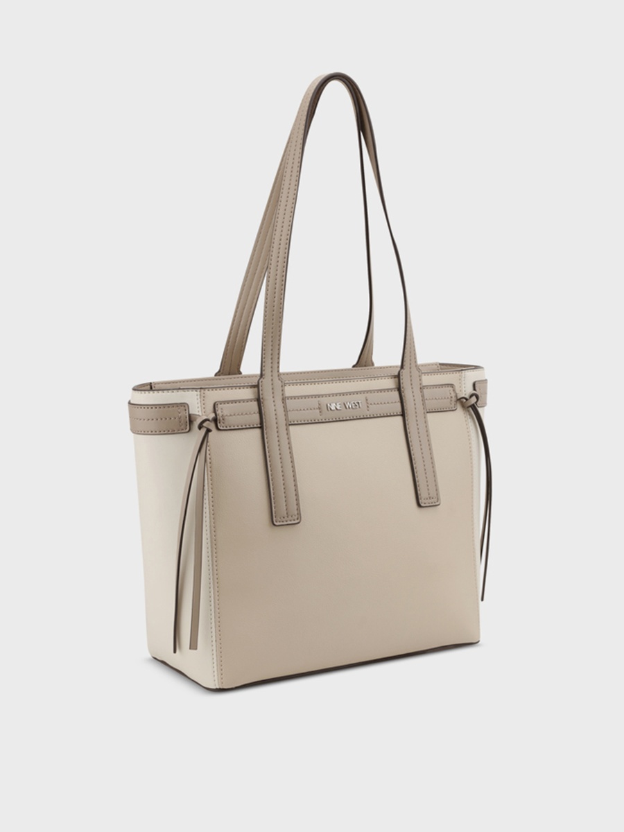 Textured Top Handle Shoulder Bag with Zipper Closure