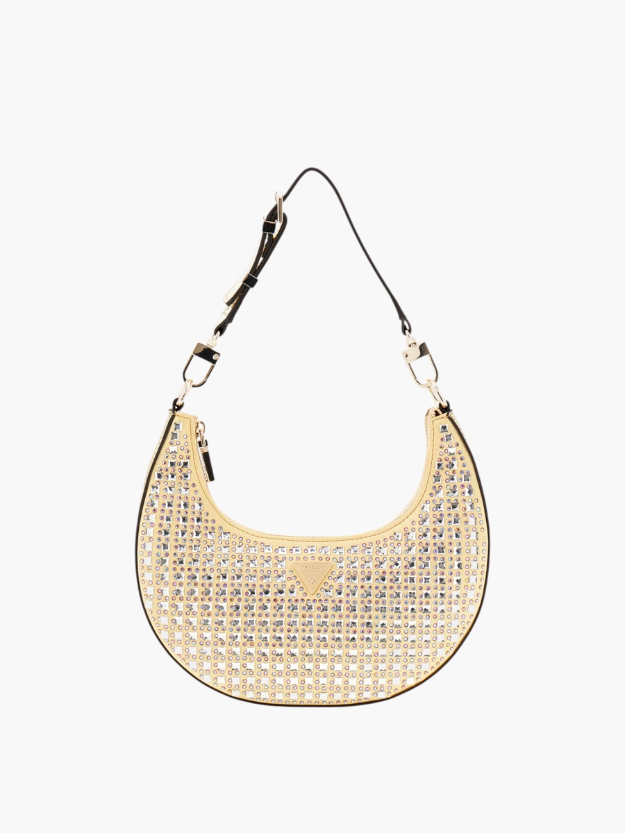 LUA SMALL Studded Hobo Shoulder Bag