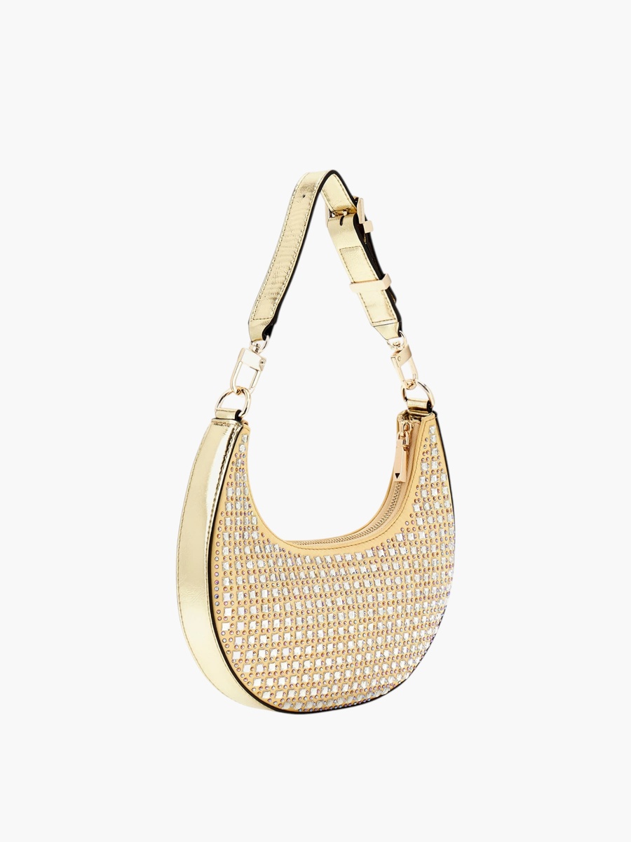 LUA SMALL Studded Hobo Shoulder Bag