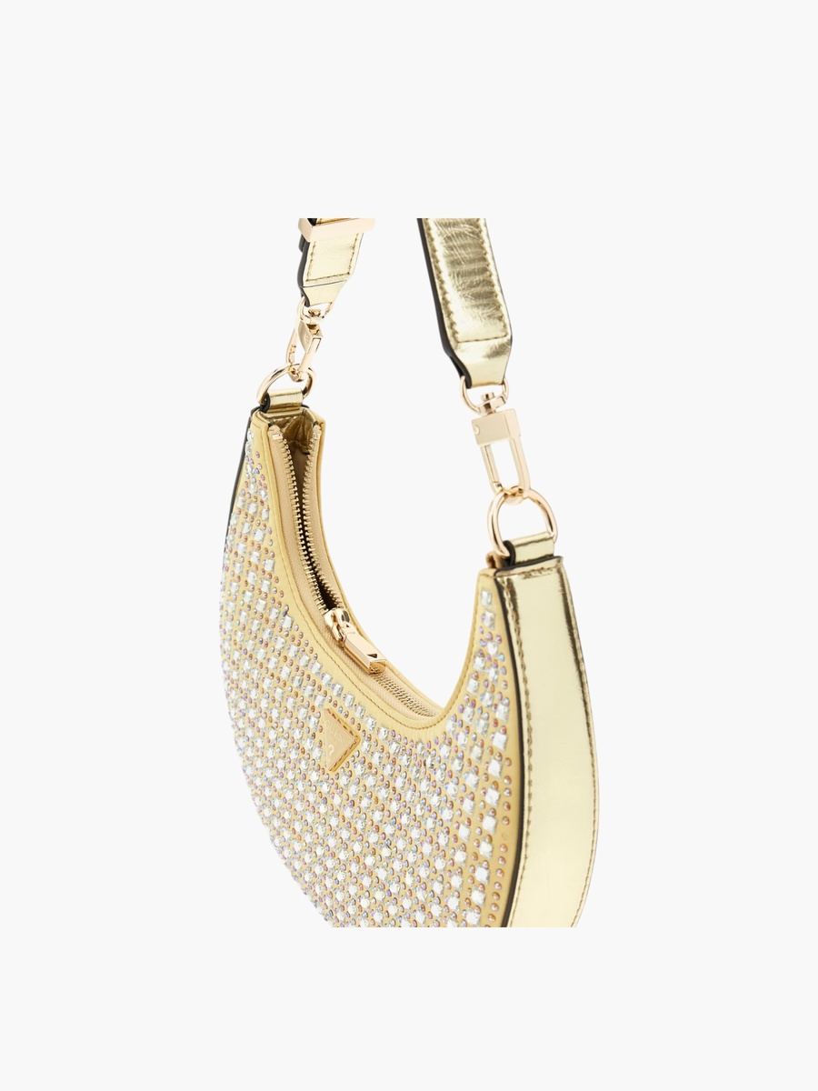 LUA SMALL Studded Hobo Shoulder Bag