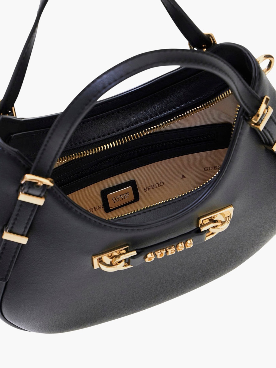 LEFIA SMALL Curved Shoulder Bag with Gold Hardware
