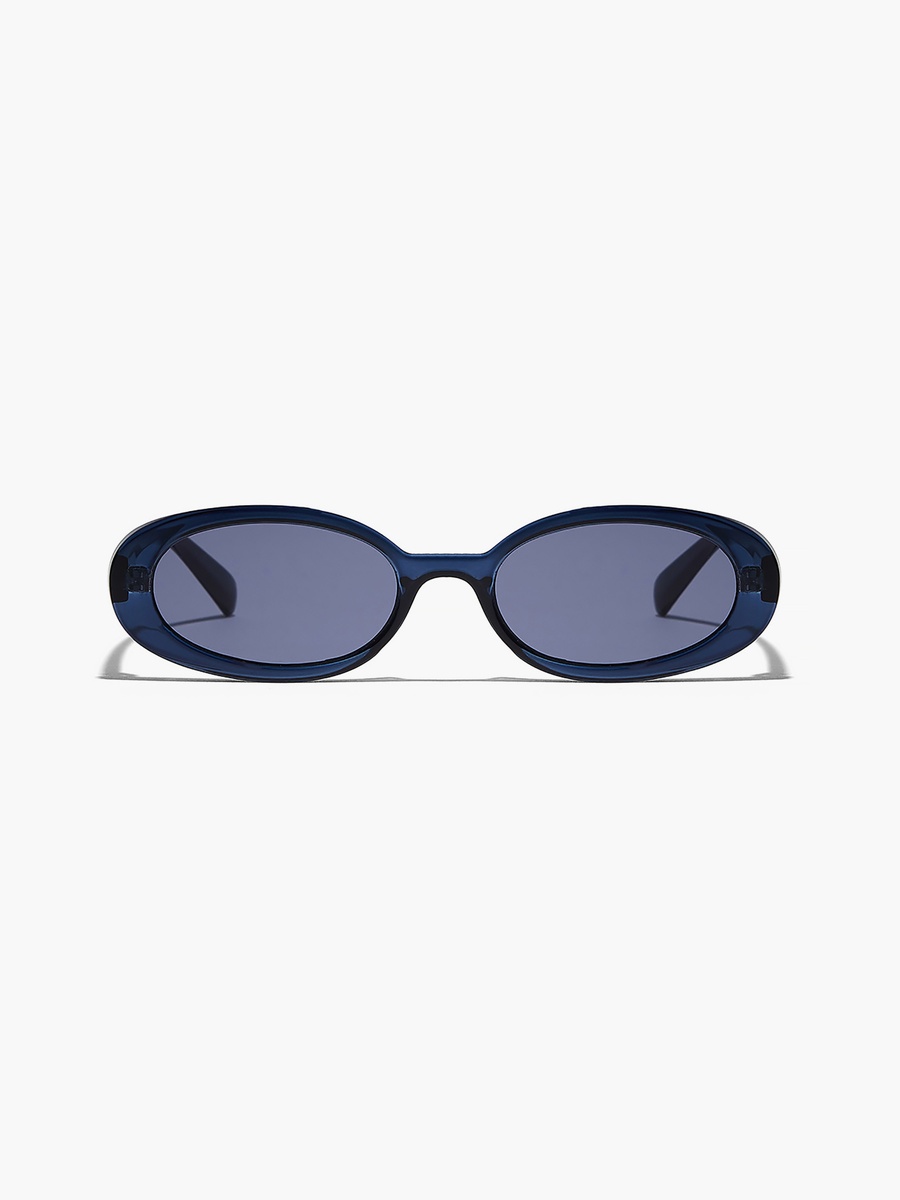 DREW  Blue 52 mm Rectangle Sunglasses