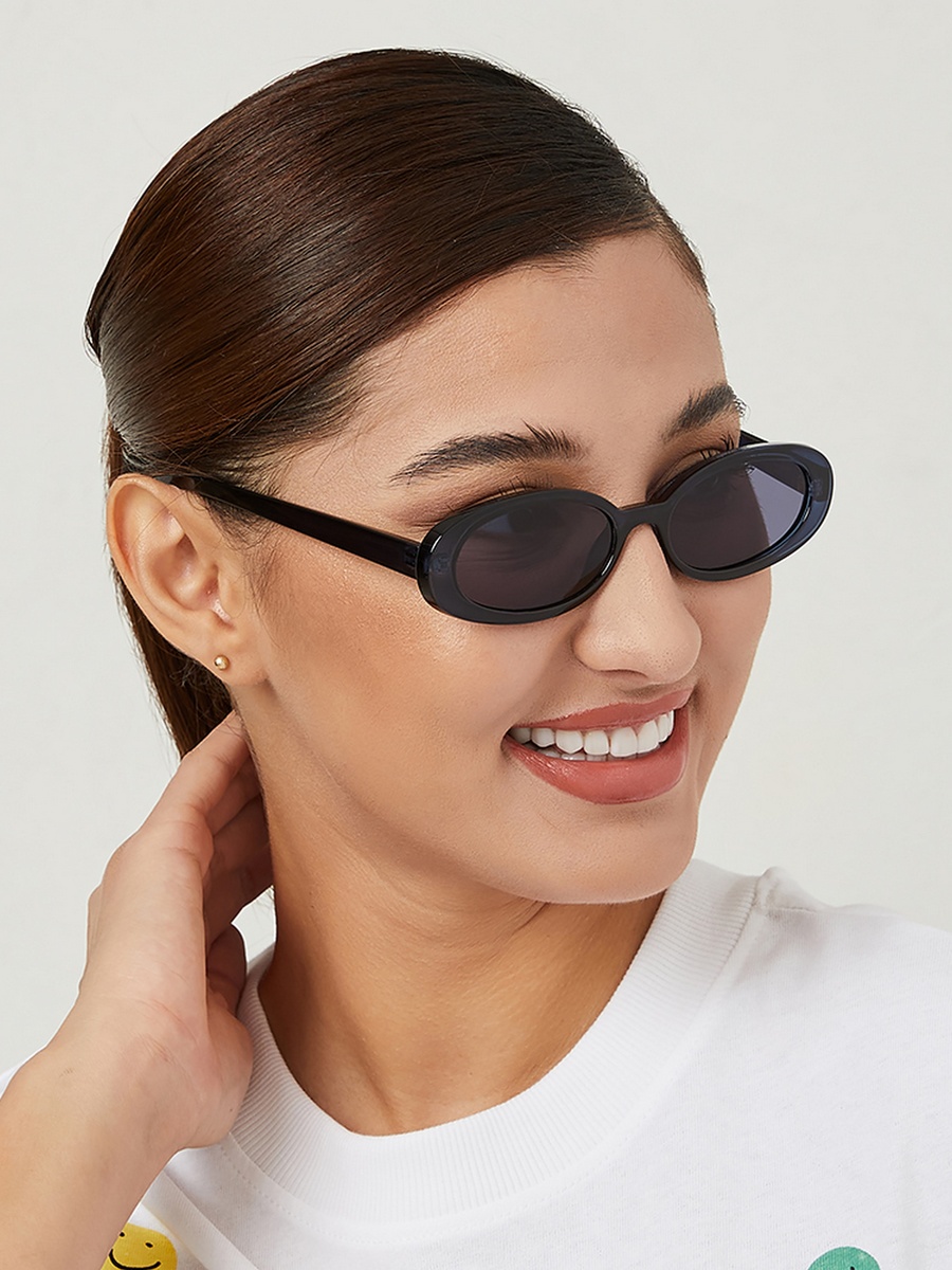 DREW  Blue 52 mm Rectangle Sunglasses