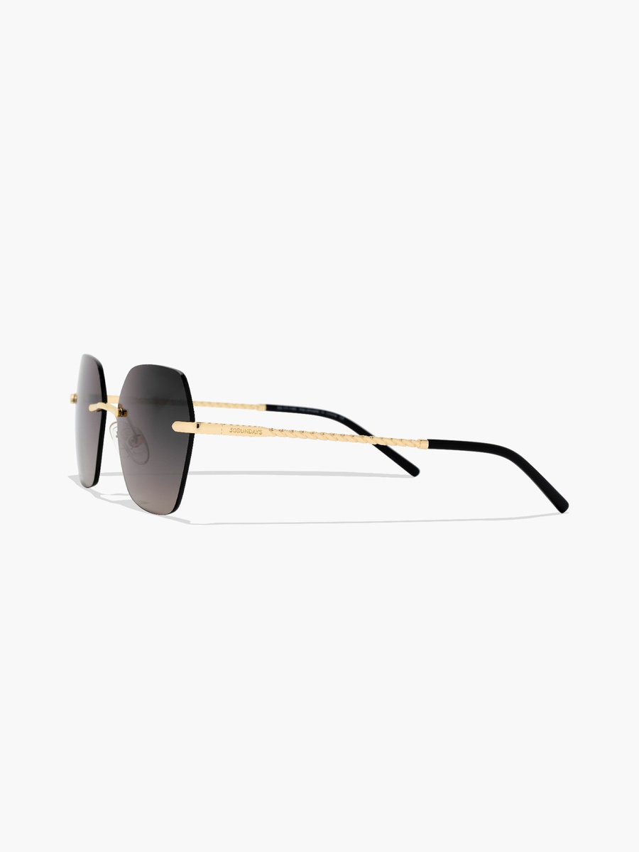 53MM Grey Hexagon Sunglasses 30S-000295-2007