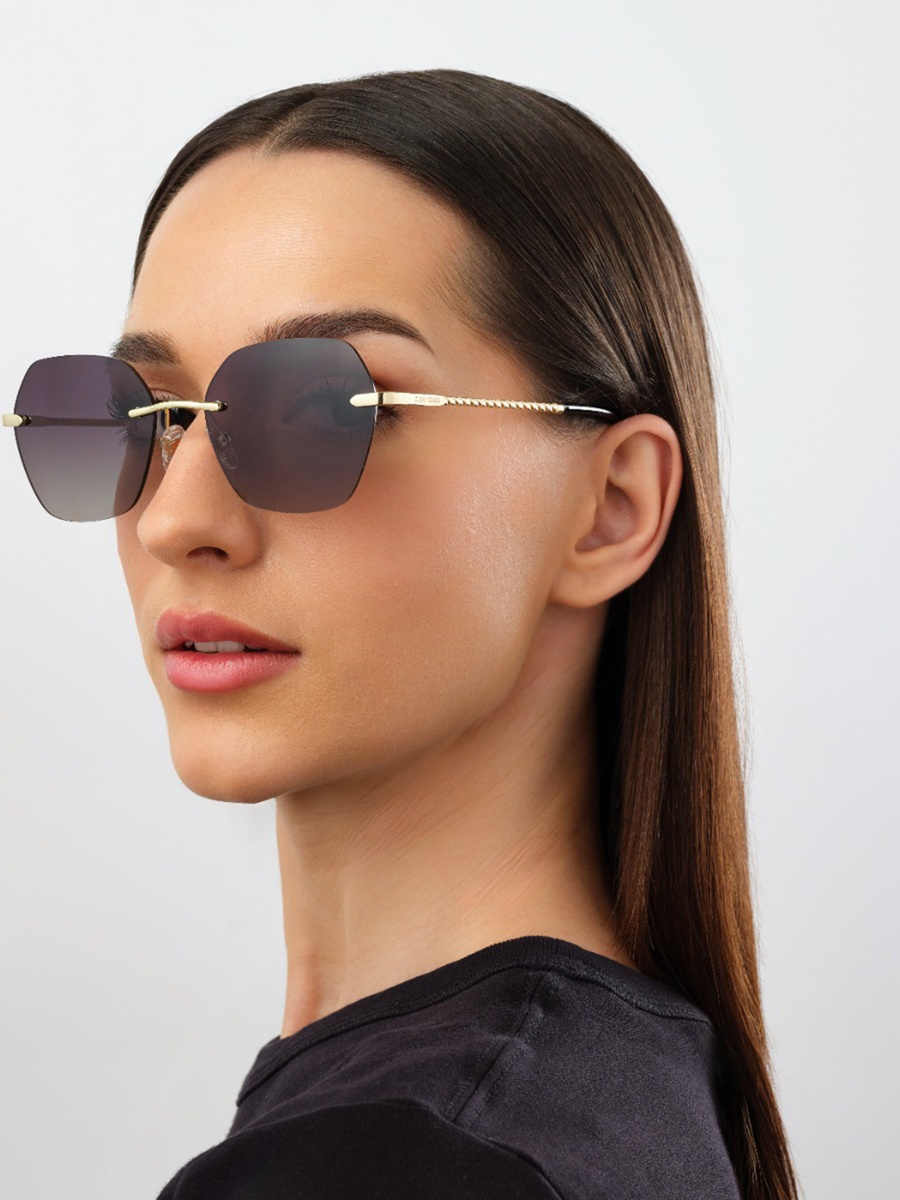 53MM Grey Hexagon Sunglasses 30S-000295-2007