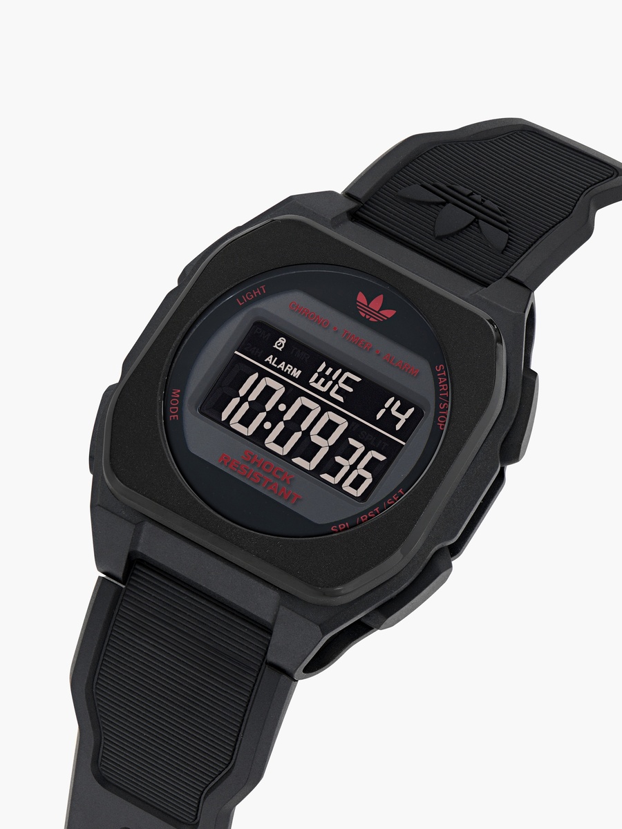 Unisex City Tech Four 42 MM Black Digital Watch - AOST25029