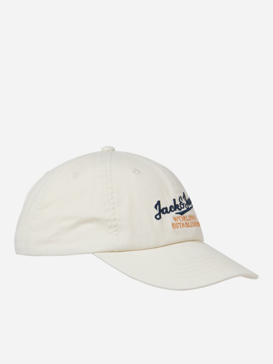 Off White Soft Base Embroidered Cap