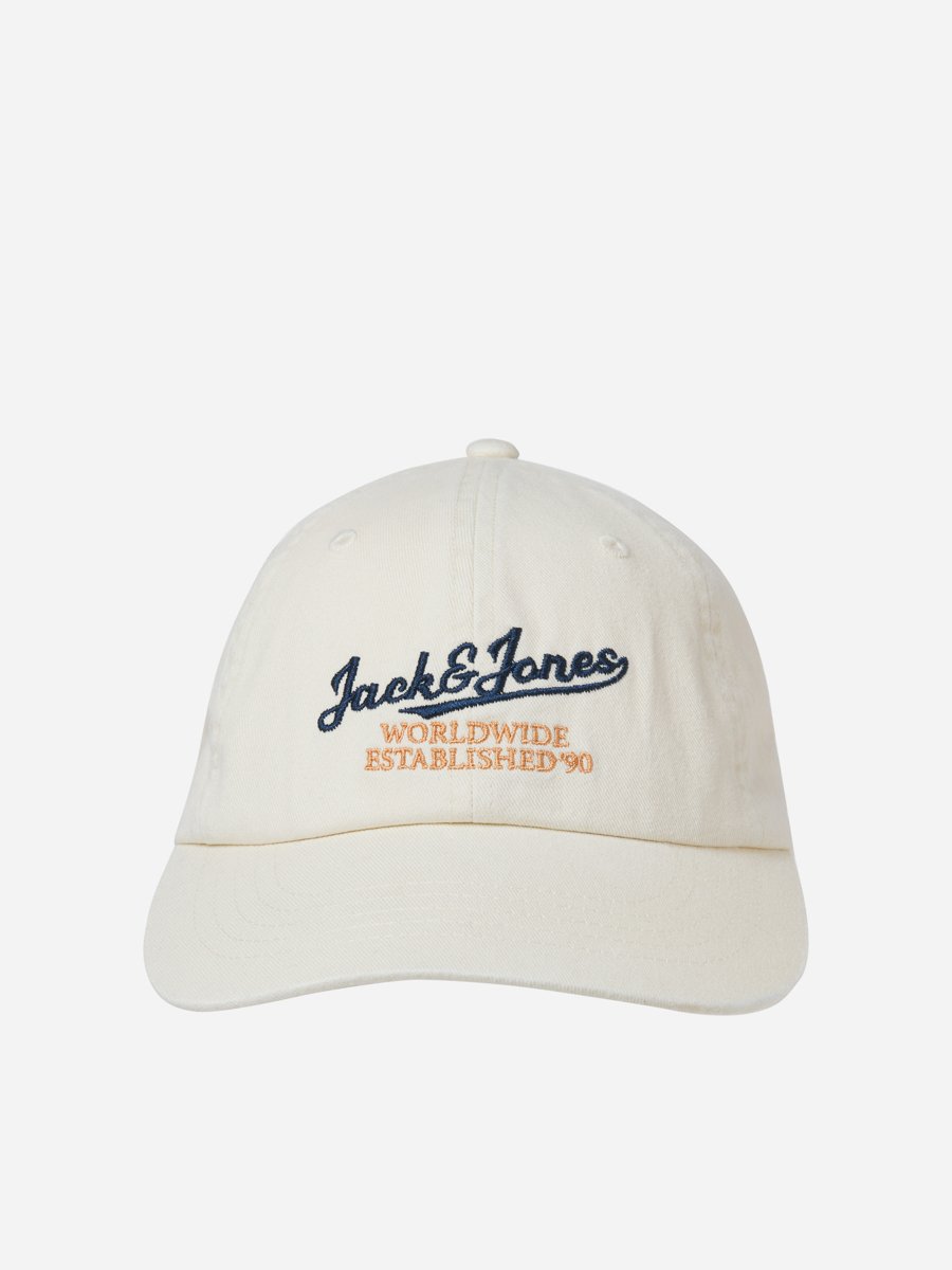 Off White Soft Base Embroidered Cap