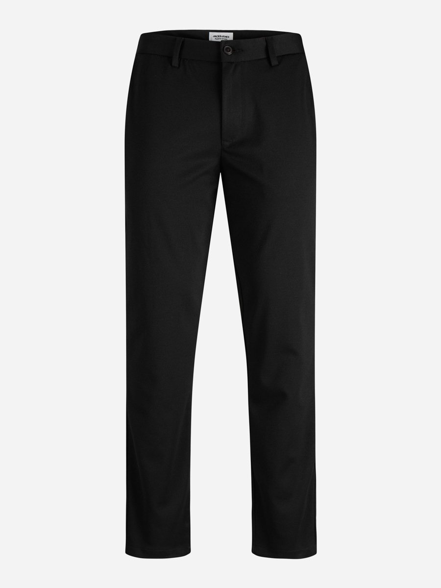 Black Solid Chino Pants