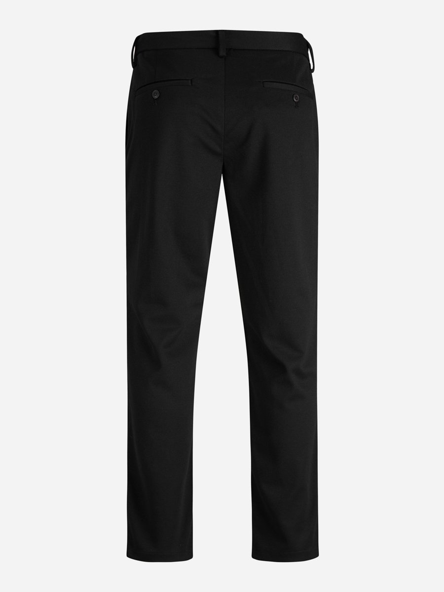 Black Solid Chino Pants