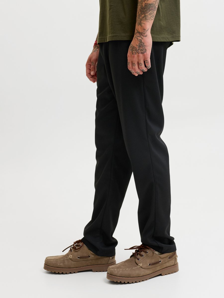 Black Solid Chino Pants