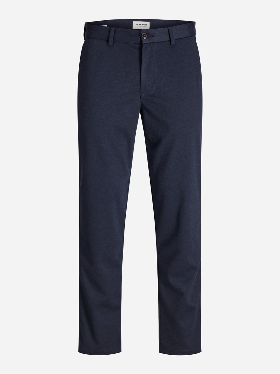 Navy Blue Solid Chino Pants