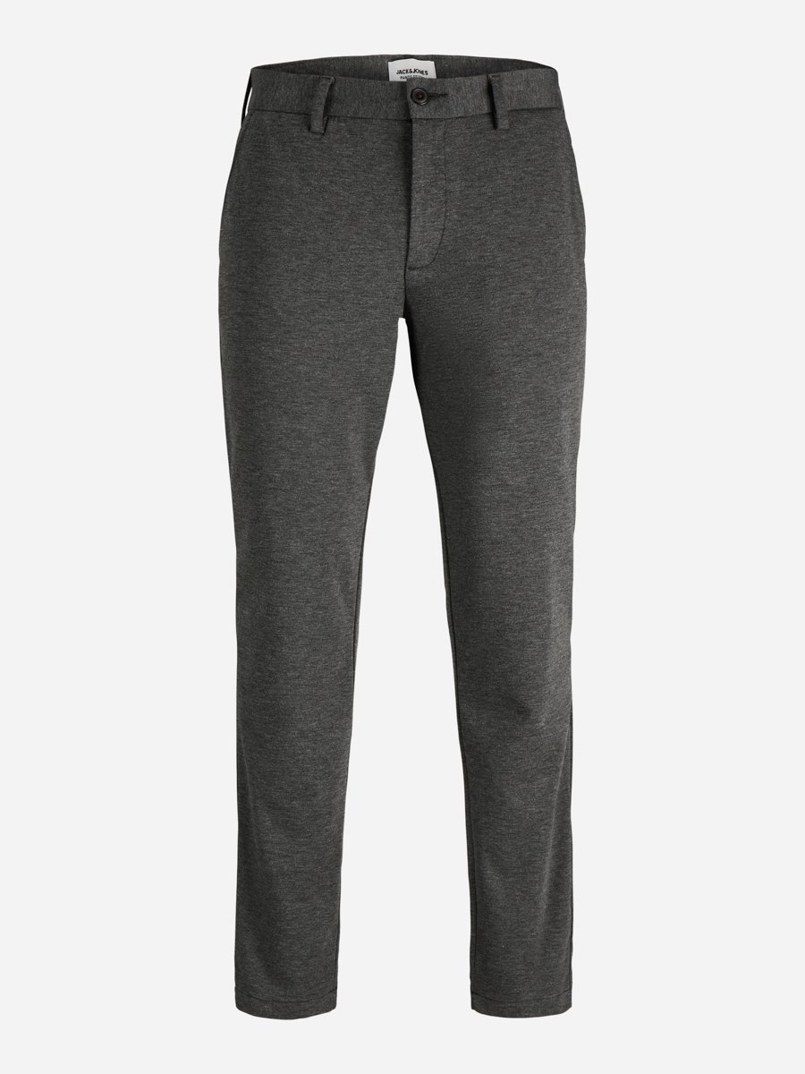 Grey Solid Chino Pants
